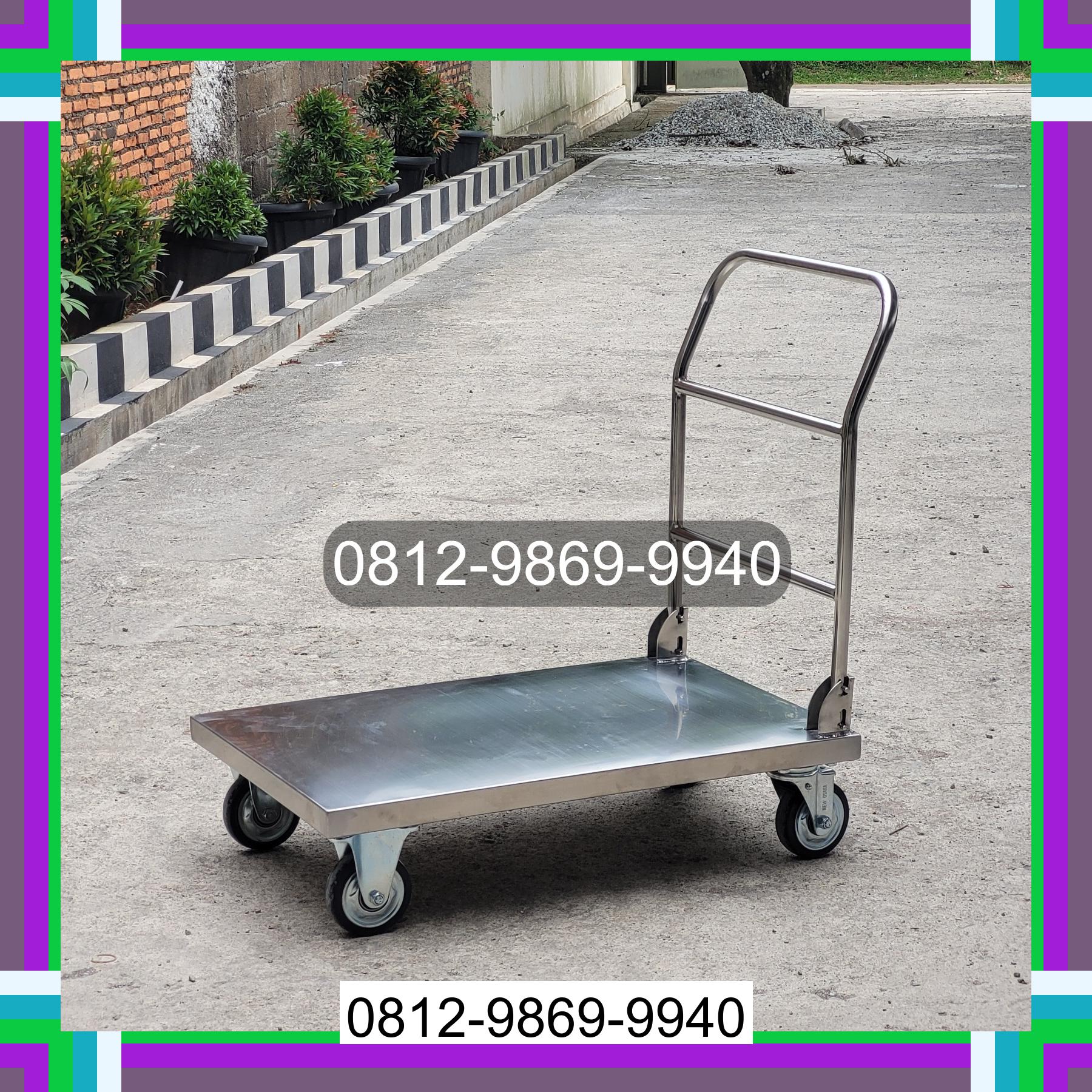 0812-9869-9940 Terlaris, Jual Handtruck Hand Truck 500 kgg & 300 kg | Troli Barang | Troli lipat | Troli angkut Medan Timur