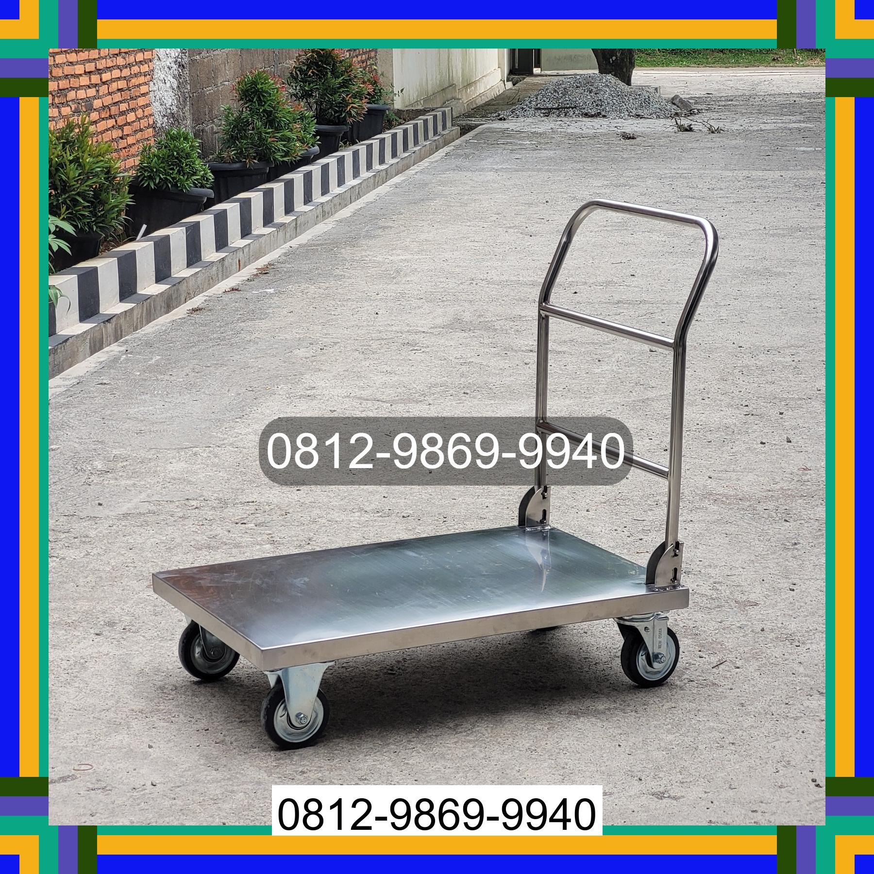 0812-9869-9940 Terlaris, Jual Handtruck Hand Truck 500 kgg & 300 kg | Troli Barang | Troli lipat | Troli angkut Mesidah