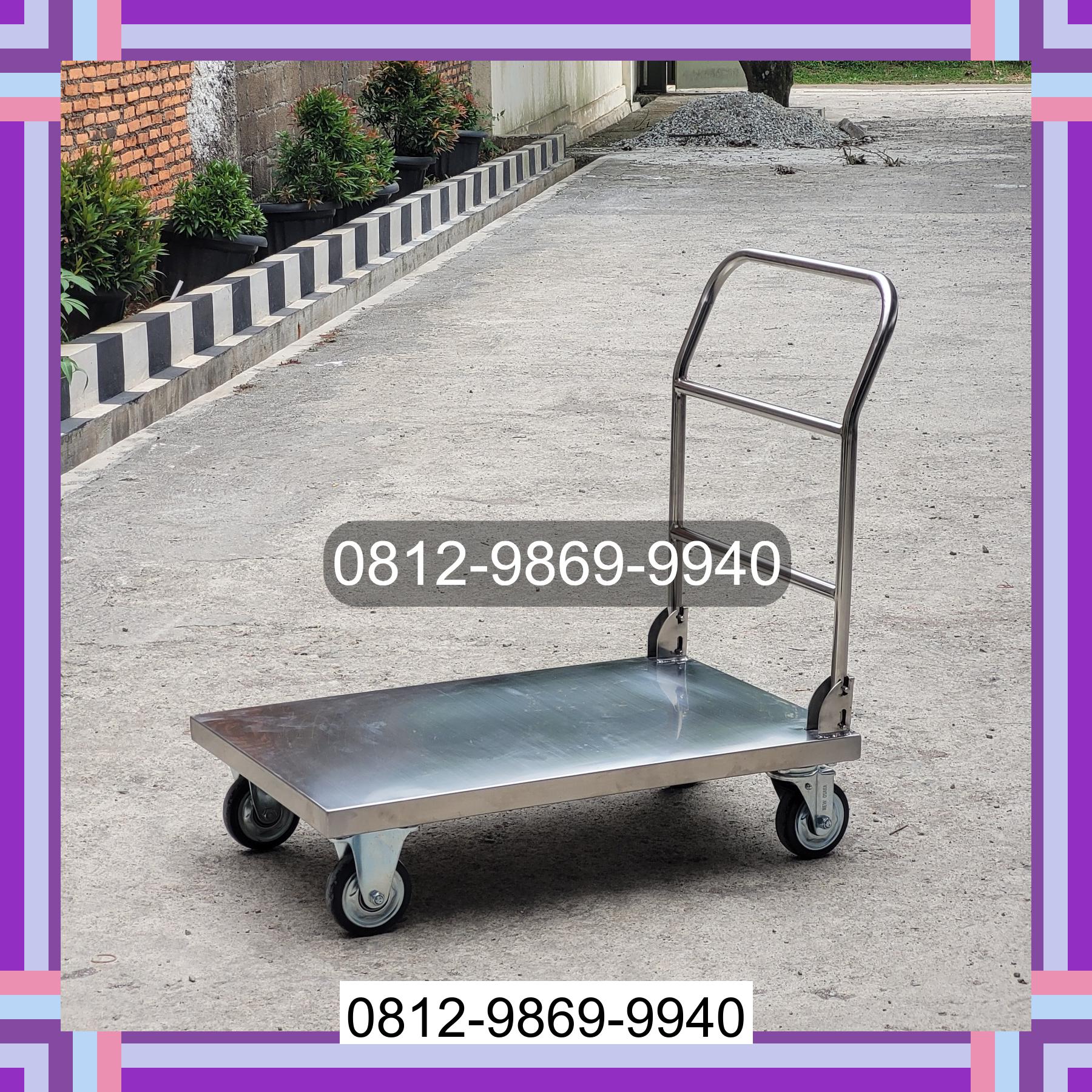 0812-9869-9940 Terlaris, Jual Handtruck Hand Truck 500 kgg & 300 kg | Troli Barang | Troli lipat | Troli angkut Mimika