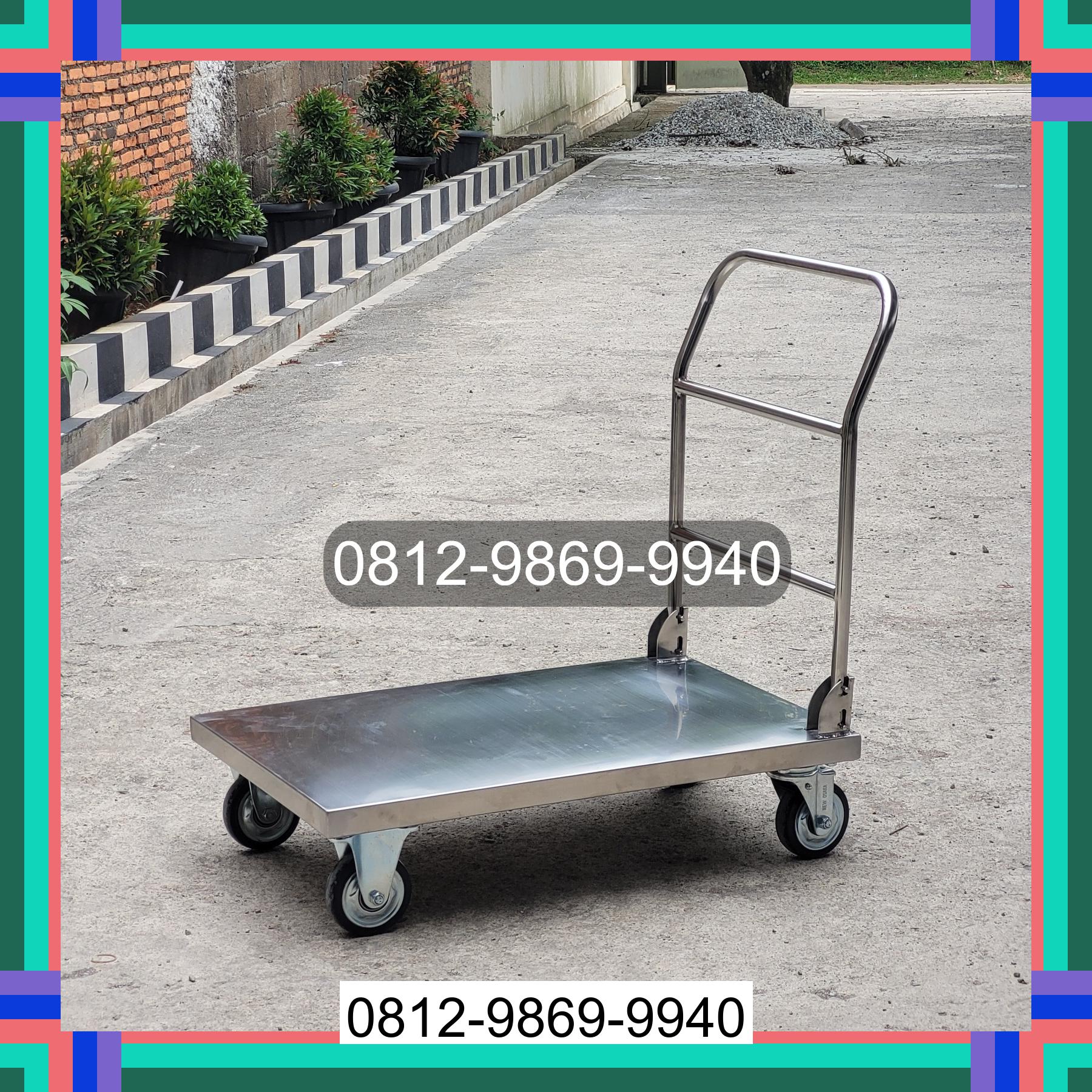 0812-9869-9940 Terlaris, Jual Handtruck Hand Truck 500 kgg & 300 kg | Troli Barang | Troli lipat | Troli angkut Muncar