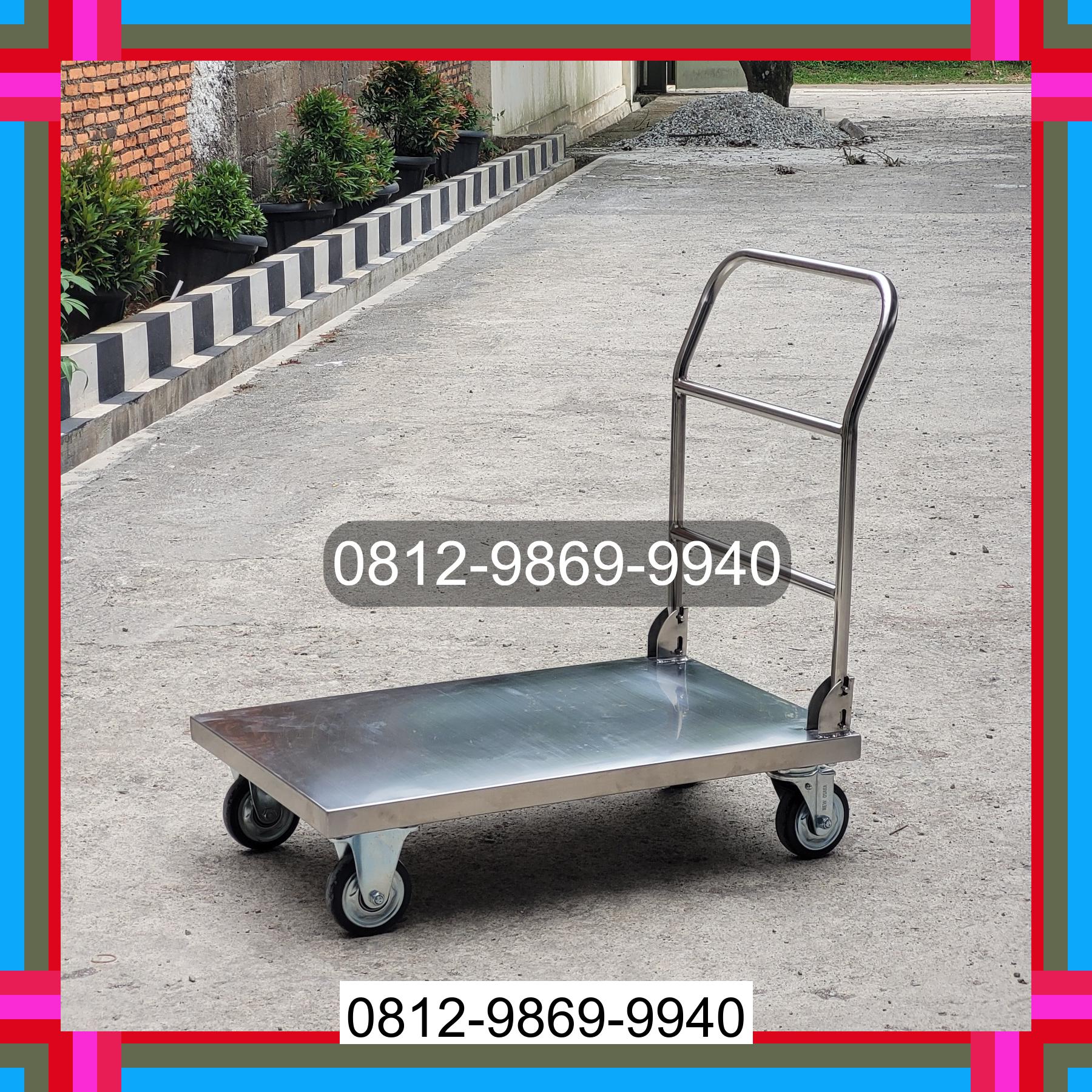 0812-9869-9940 Terlaris, Jual Handtruck Hand Truck 500 kgg & 300 kg | Troli Barang | Troli lipat | Troli angkut Pontianak