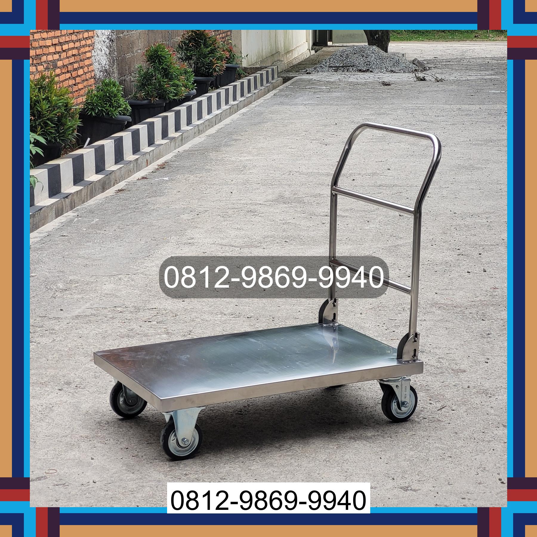 0812-9869-9940 Terlaris, Jual Handtruck Hand Truck 500 kgg & 300 kg | Troli Barang | Troli lipat | Troli angkut Prabumulih Barat