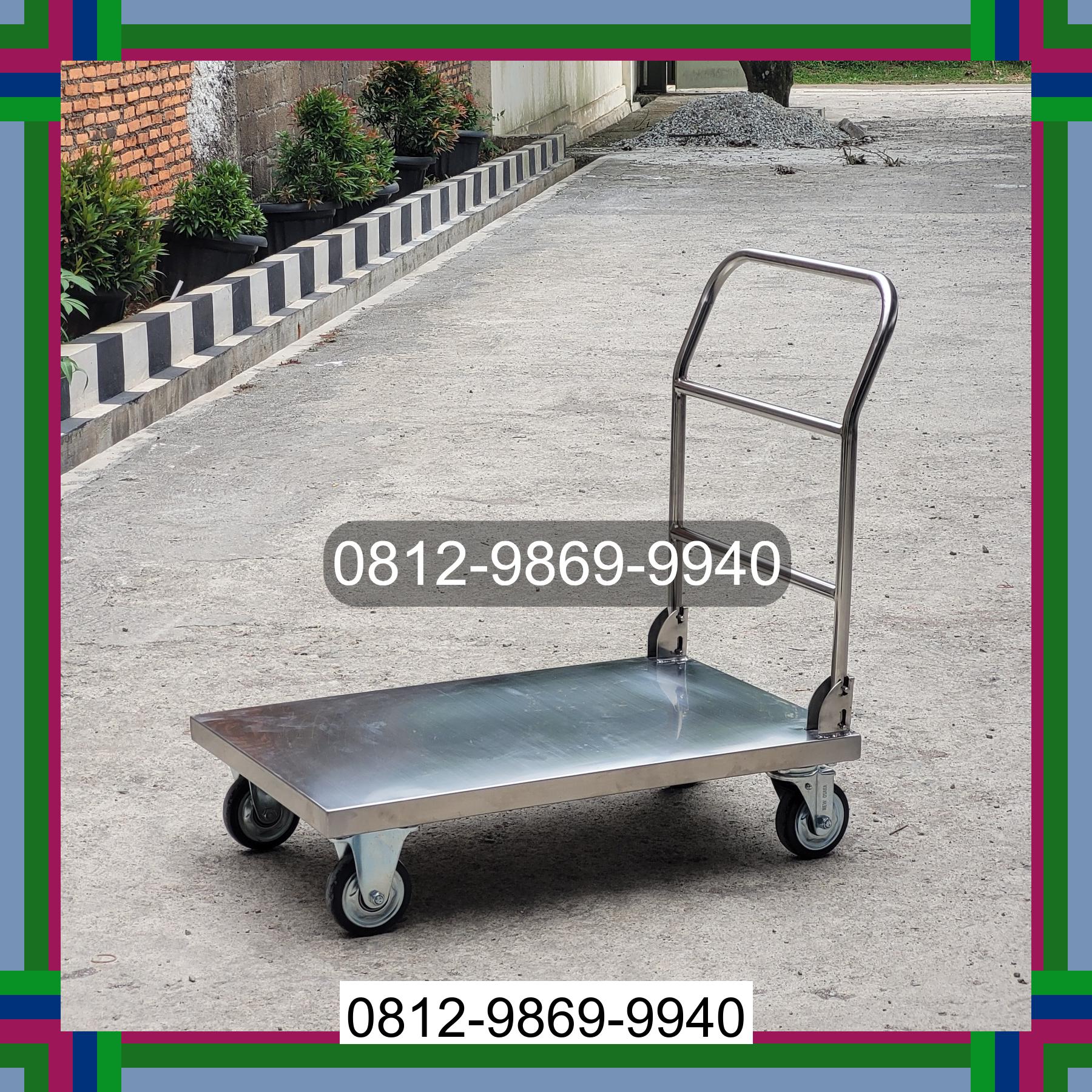 0812-9869-9940 Terlaris, Jual Handtruck Hand Truck 500 kgg & 300 kg | Troli Barang | Troli lipat | Troli angkut Probolinggo