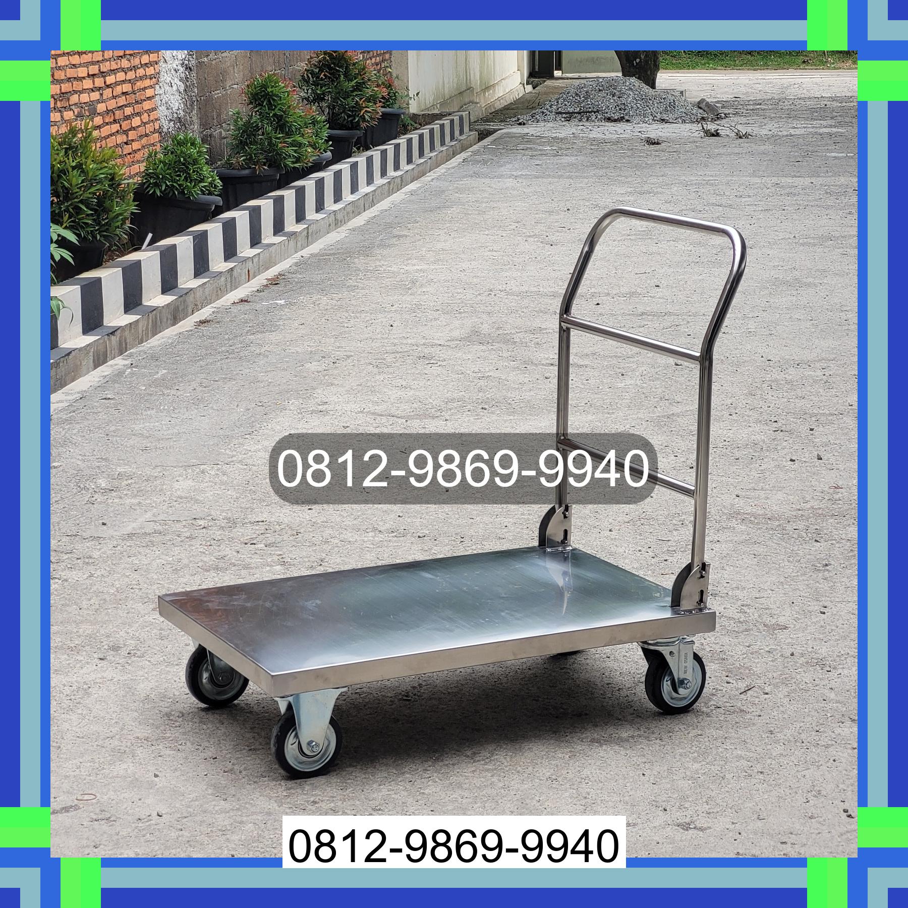 0812-9869-9940 Terlaris, Jual Handtruck Hand Truck 500 kgg & 300 kg | Troli Barang | Troli lipat | Troli angkut Pulau-Pulau Batu Timur