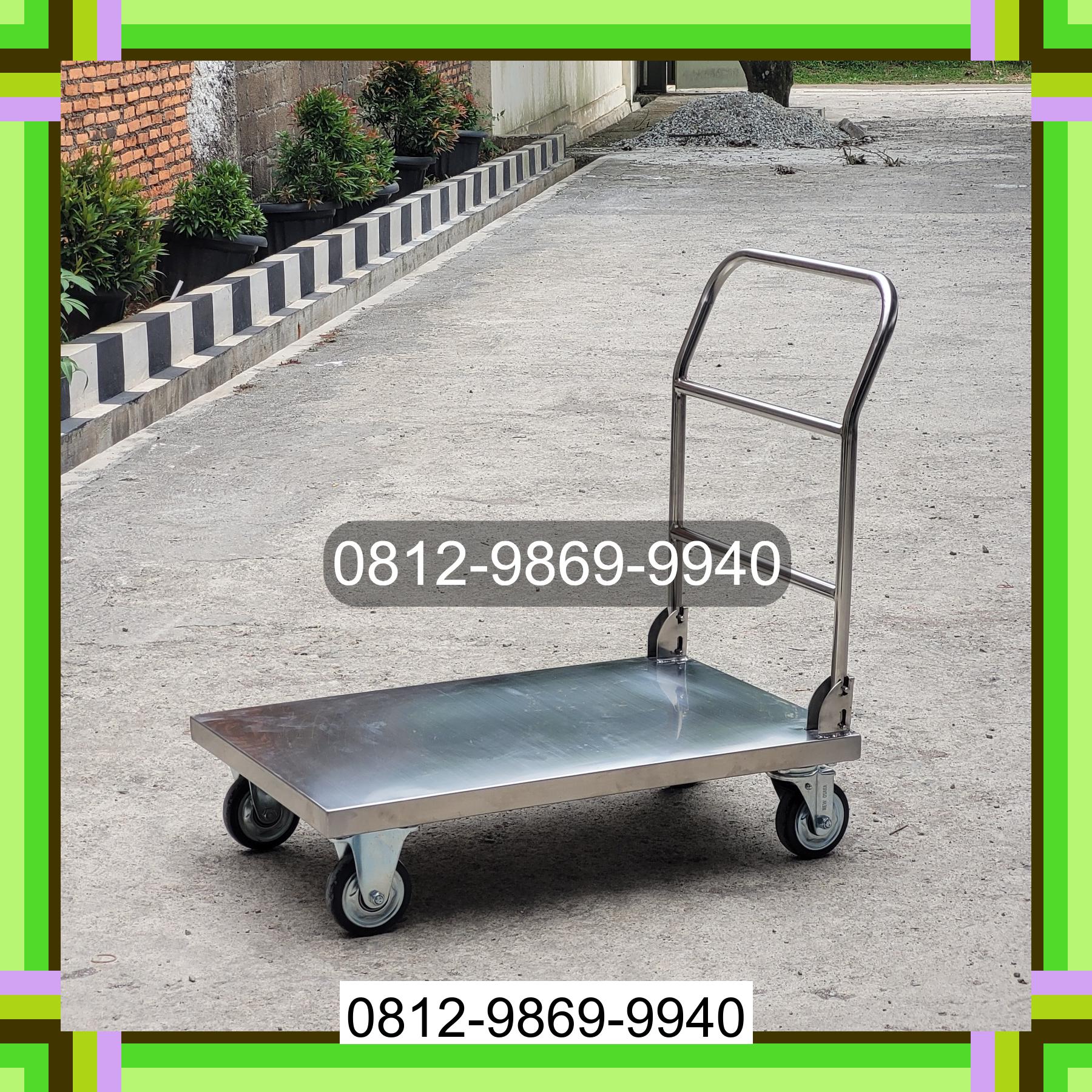 0812-9869-9940 Terlaris, Jual Handtruck Hand Truck 500 kgg & 300 kg | Troli Barang | Troli lipat | Troli angkut Pulau-Pulau Batu Utara