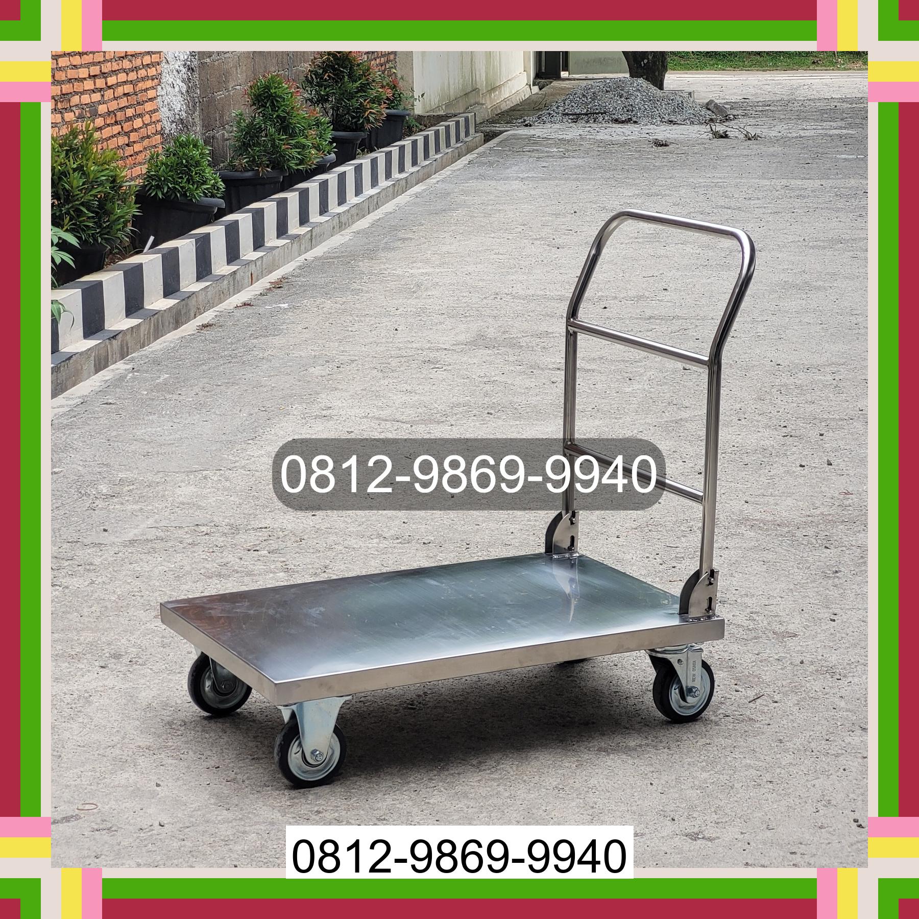 0812-9869-9940 Terlaris, Jual Handtruck Hand Truck 500 kgg & 300 kg | Troli Barang | Troli lipat | Troli angkut Rote Barat Laut