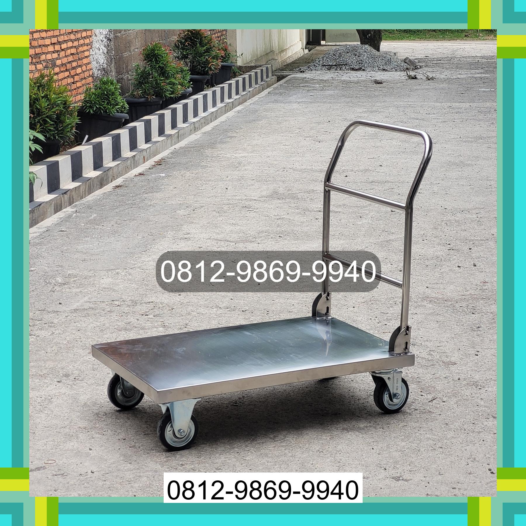 0812-9869-9940 Terlaris, Jual Handtruck Hand Truck 500 kgg & 300 kg | Troli Barang | Troli lipat | Troli angkut Sawit Seberang