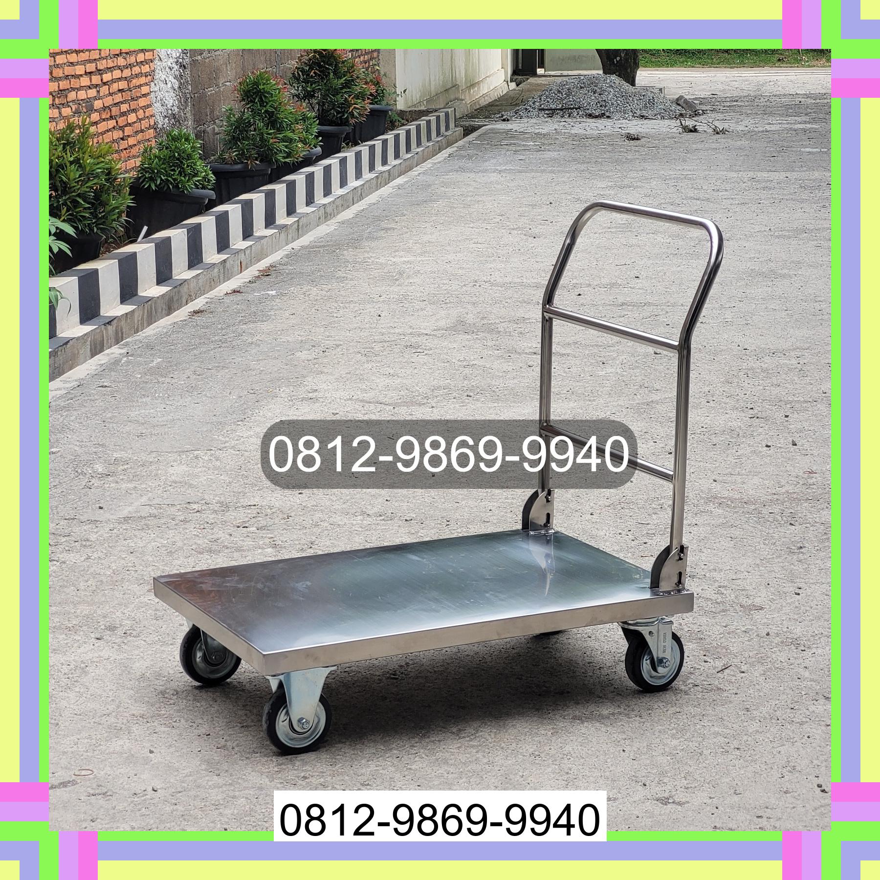 0812-9869-9940 Terlaris, Jual Handtruck Hand Truck 500 kgg & 300 kg | Troli Barang | Troli lipat | Troli angkut Semendo Darat Ulu
