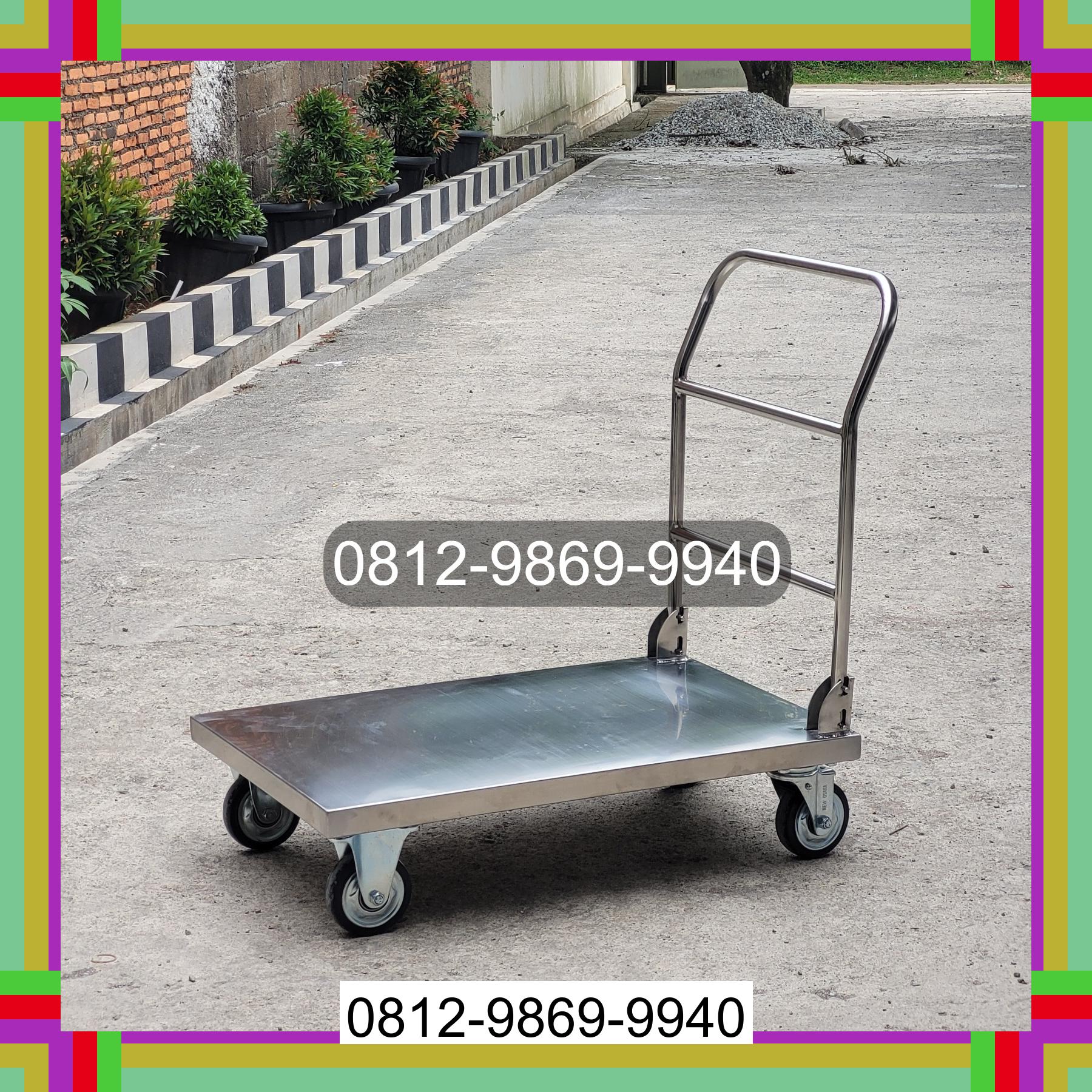 0812-9869-9940 Terlaris, Jual Handtruck Hand Truck 500 kgg & 300 kg | Troli Barang | Troli lipat | Troli angkut Sidenreng Rappang
