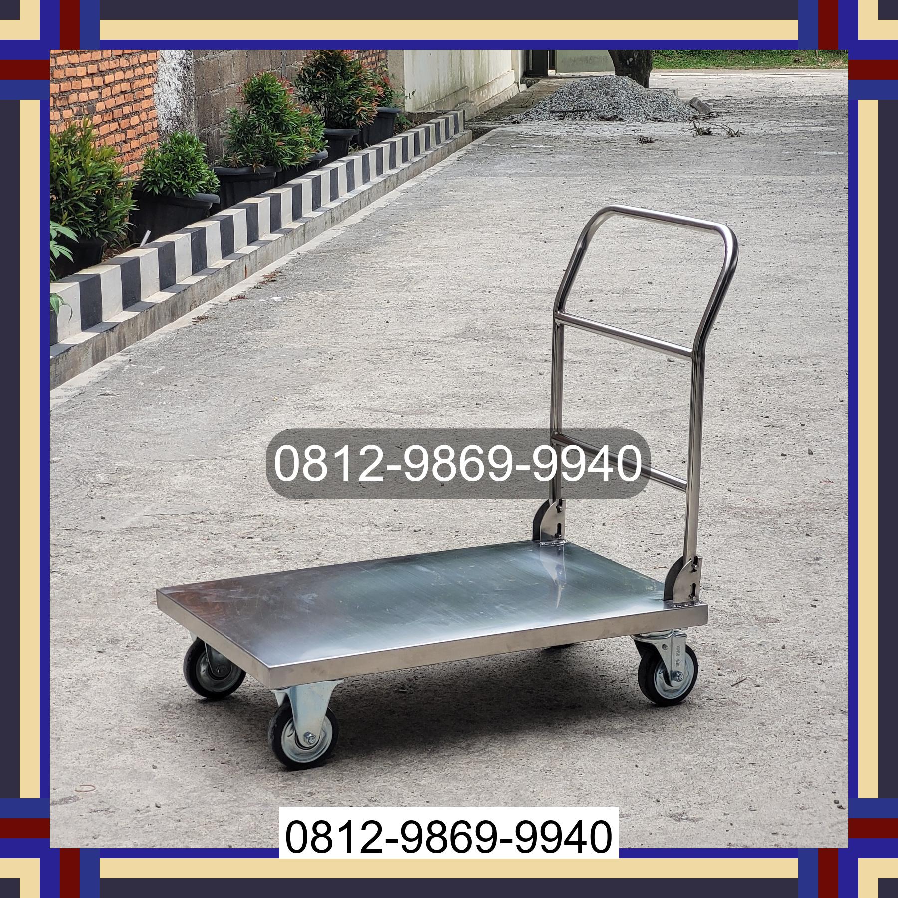 0812-9869-9940 Terlaris, Jual Handtruck Hand Truck 500 kgg & 300 kg | Troli Barang | Troli lipat | Troli angkut Sigumpar