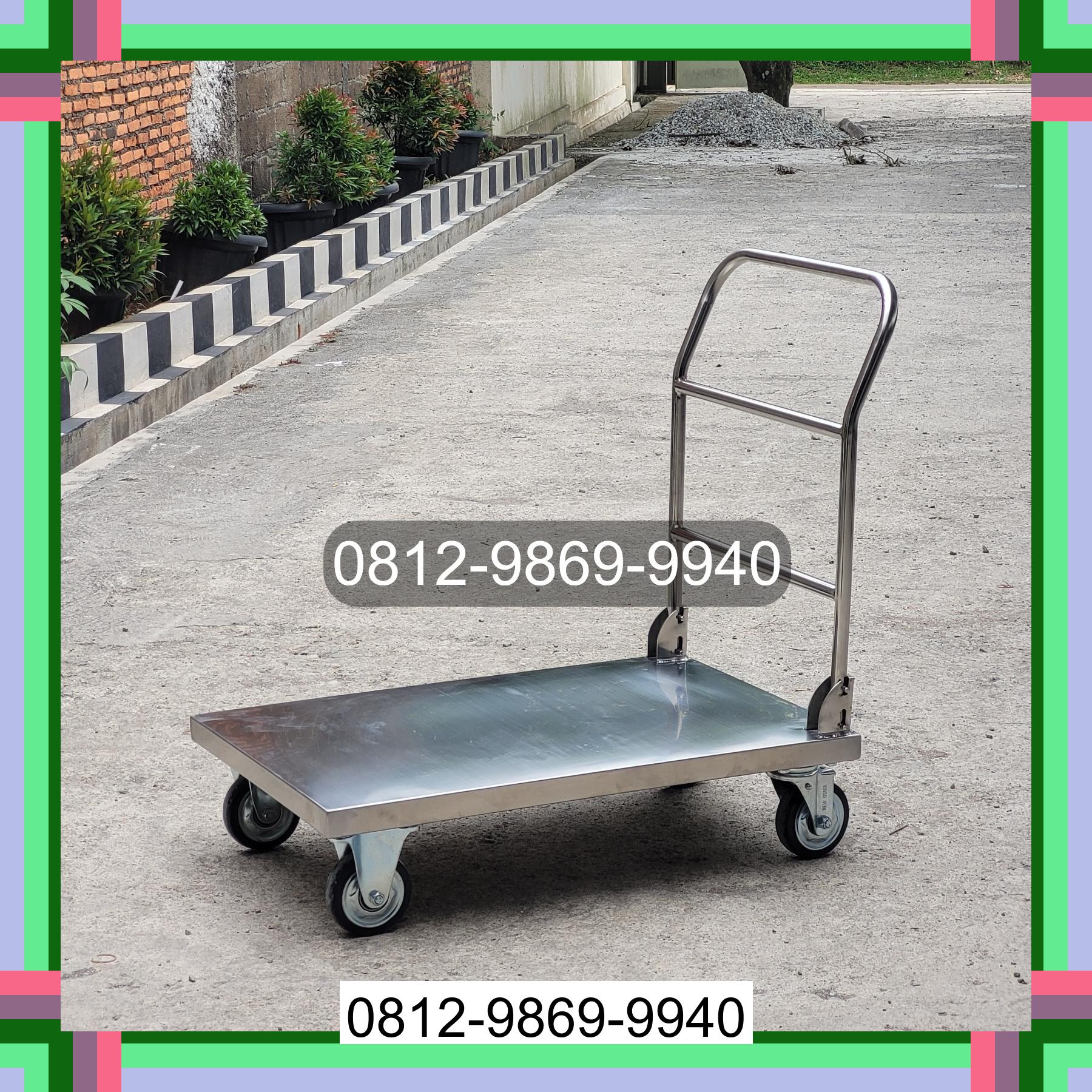 0812-9869-9940 Terlaris, Jual Handtruck Hand Truck 500 kgg & 300 kg | Troli Barang | Troli lipat | Troli angkut Silimakuta