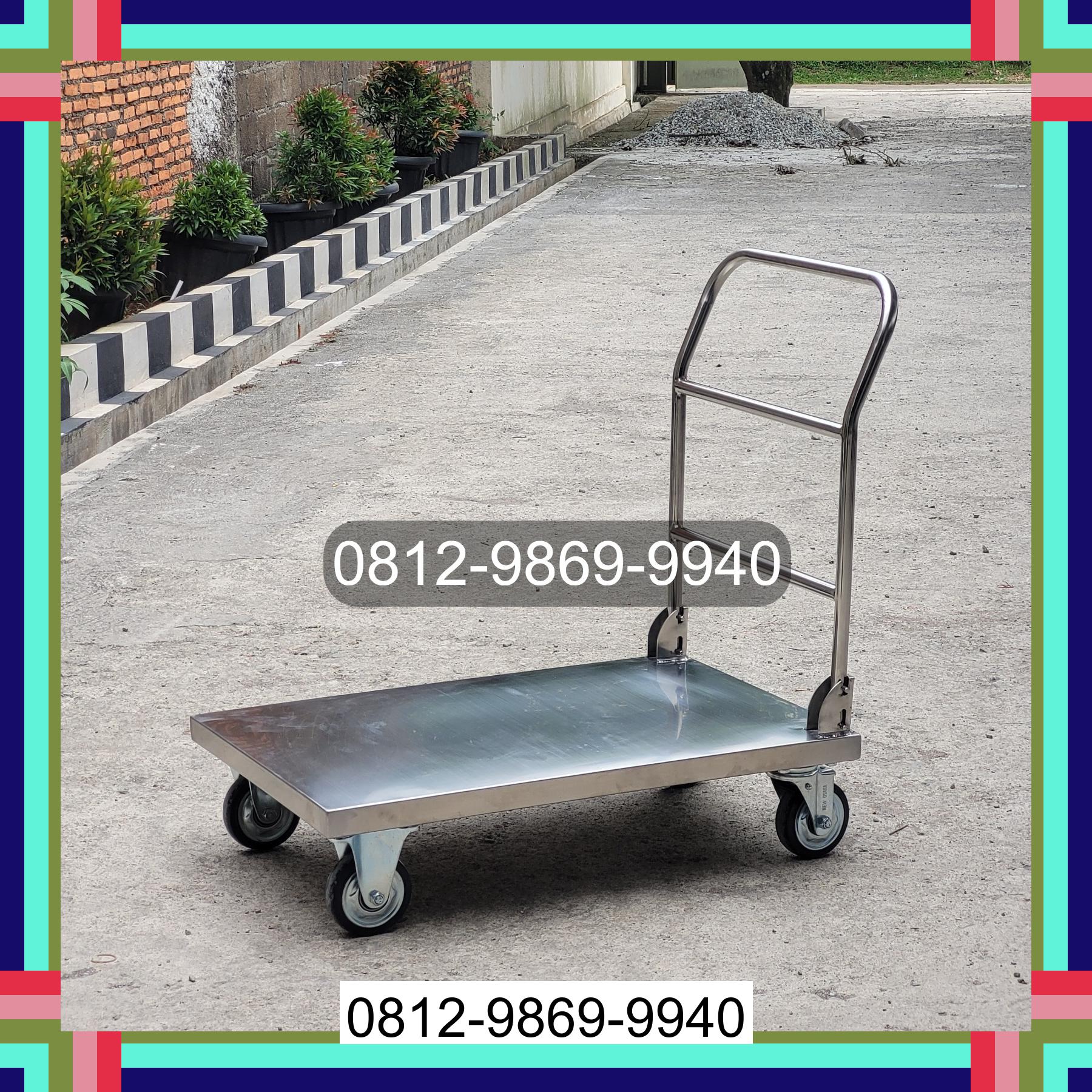 0812-9869-9940 Terlaris, Jual Handtruck Hand Truck 500 kgg & 300 kg | Troli Barang | Troli lipat | Troli angkut Singkawang Timur