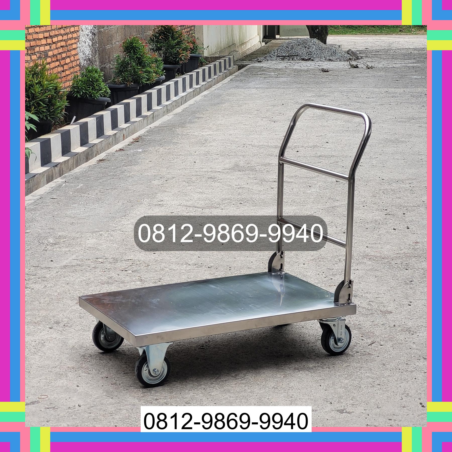 0812-9869-9940 Terlaris, Jual Handtruck Hand Truck 500 kgg & 300 kg | Troli Barang | Troli lipat | Troli angkut Takalar