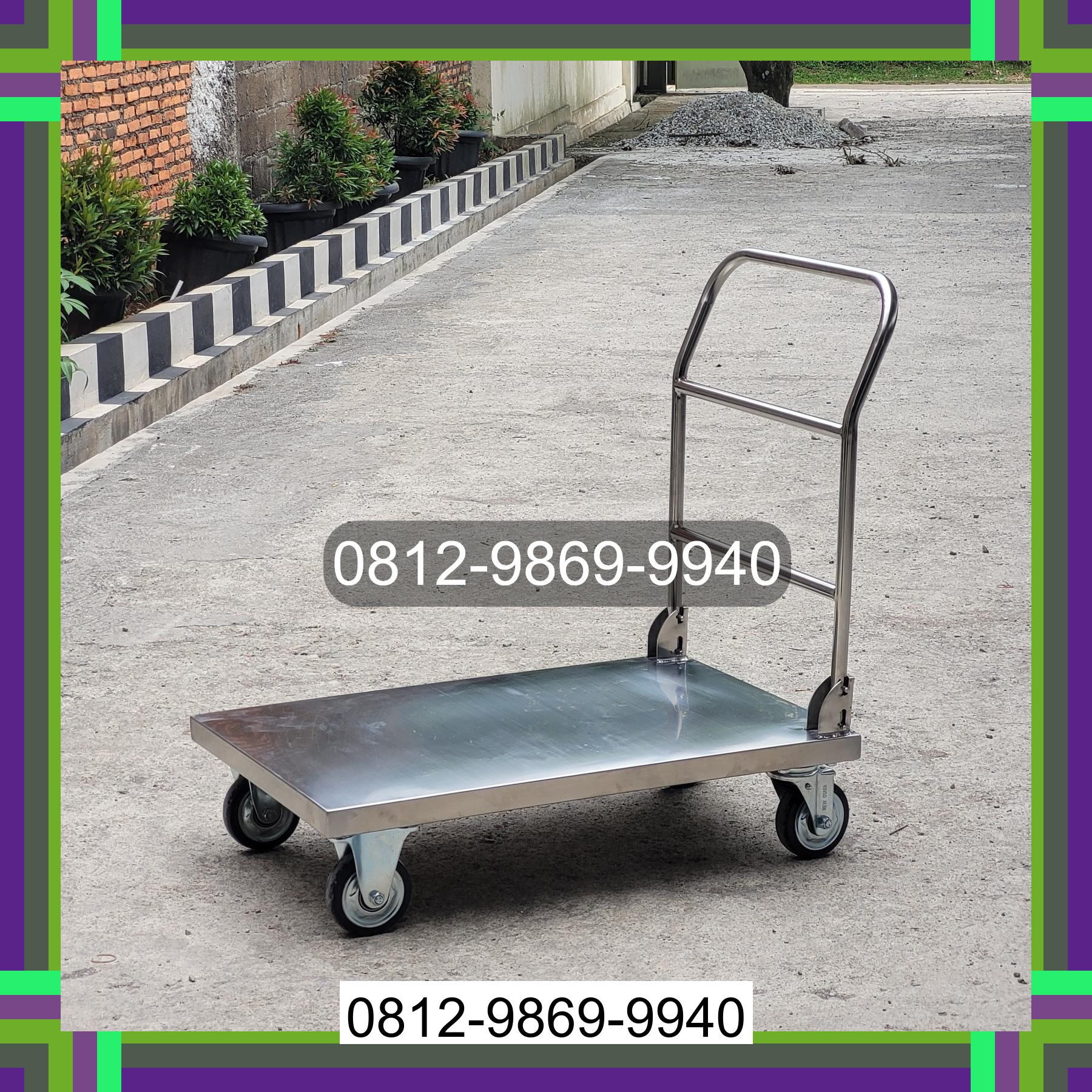 0812-9869-9940 Terlaris, Jual Handtruck Hand Truck 500 kgg & 300 kg | Troli Barang | Troli lipat | Troli angkut Tanah Laut