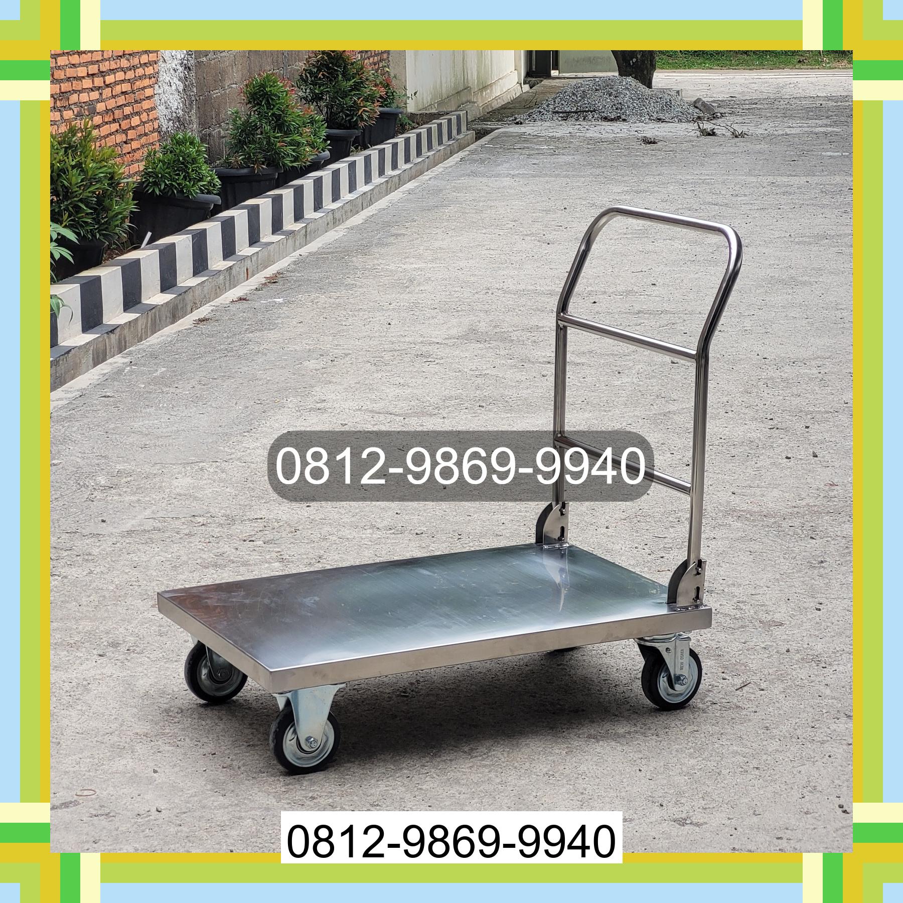 0812-9869-9940 Terlaris, Jual Handtruck Hand Truck 500 kgg & 300 kg | Troli Barang | Troli lipat | Troli angkut Tebingtinggi