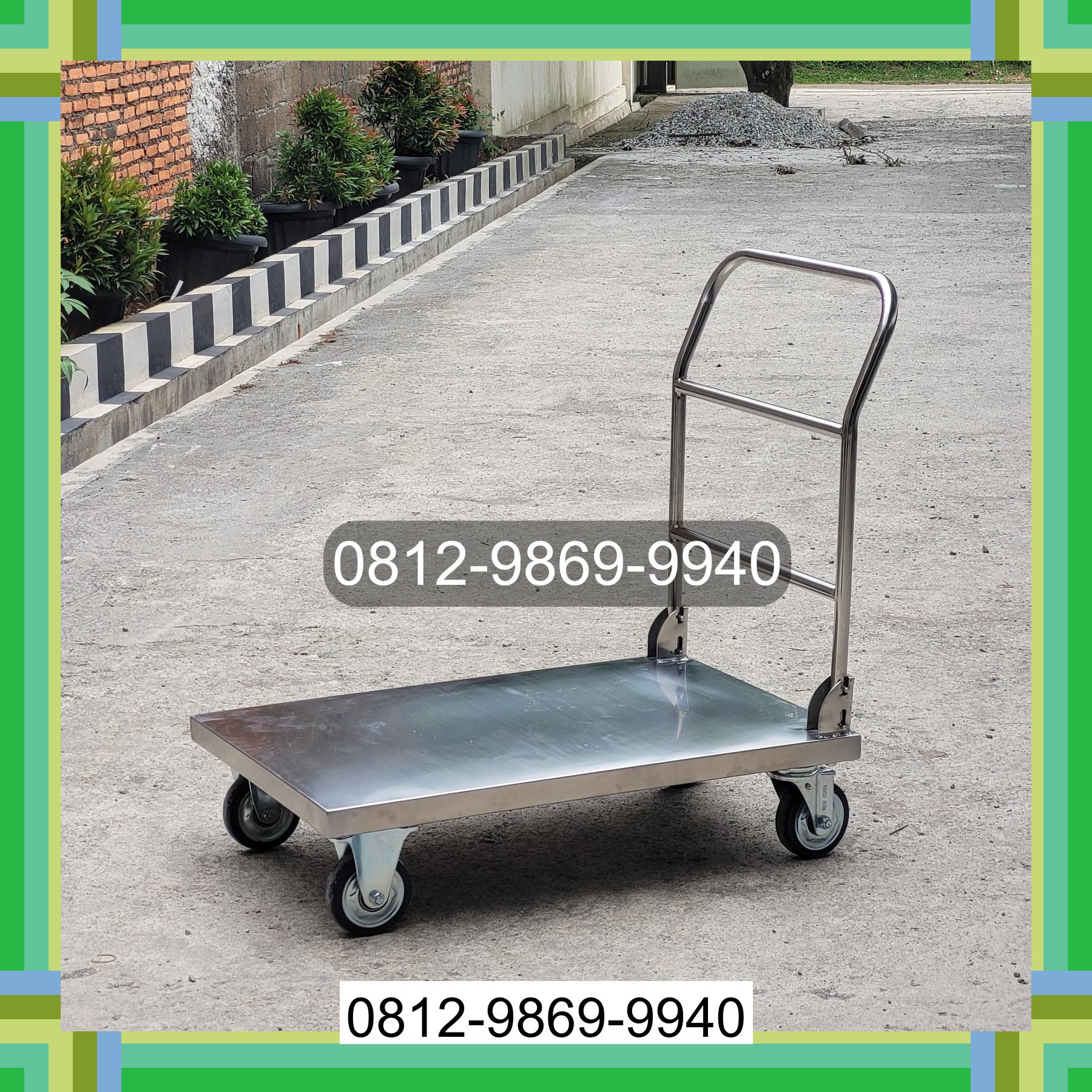 0812-9869-9940 Terlaris, Jual Handtruck Hand Truck 500 kgg & 300 kg | Troli Barang | Troli lipat | Troli angkut Teluk Wondama