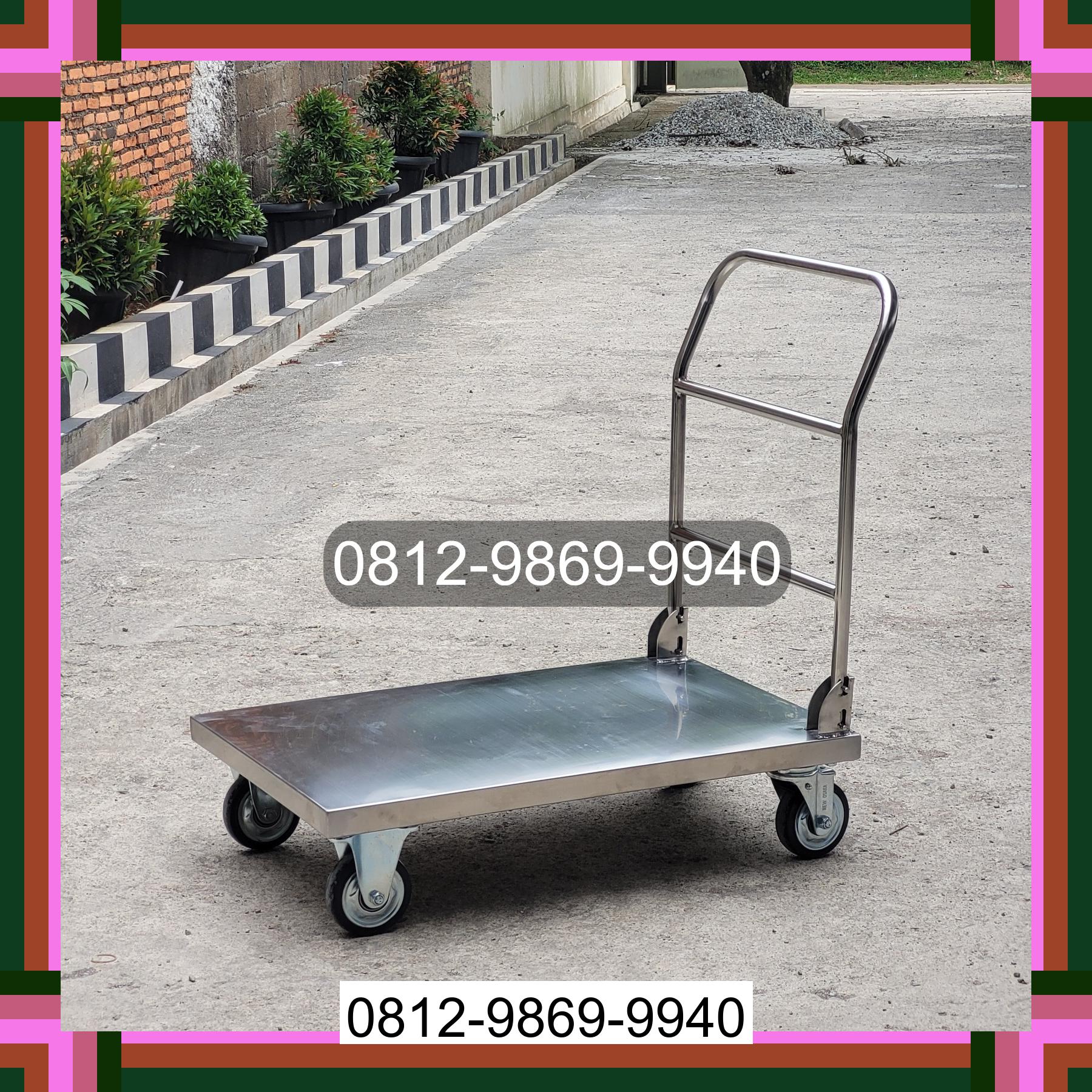 0812-9869-9940 Terlaris, Jual Handtruck Hand Truck 500 kgg & 300 kg | Troli Barang | Troli lipat | Troli angkut Temayang