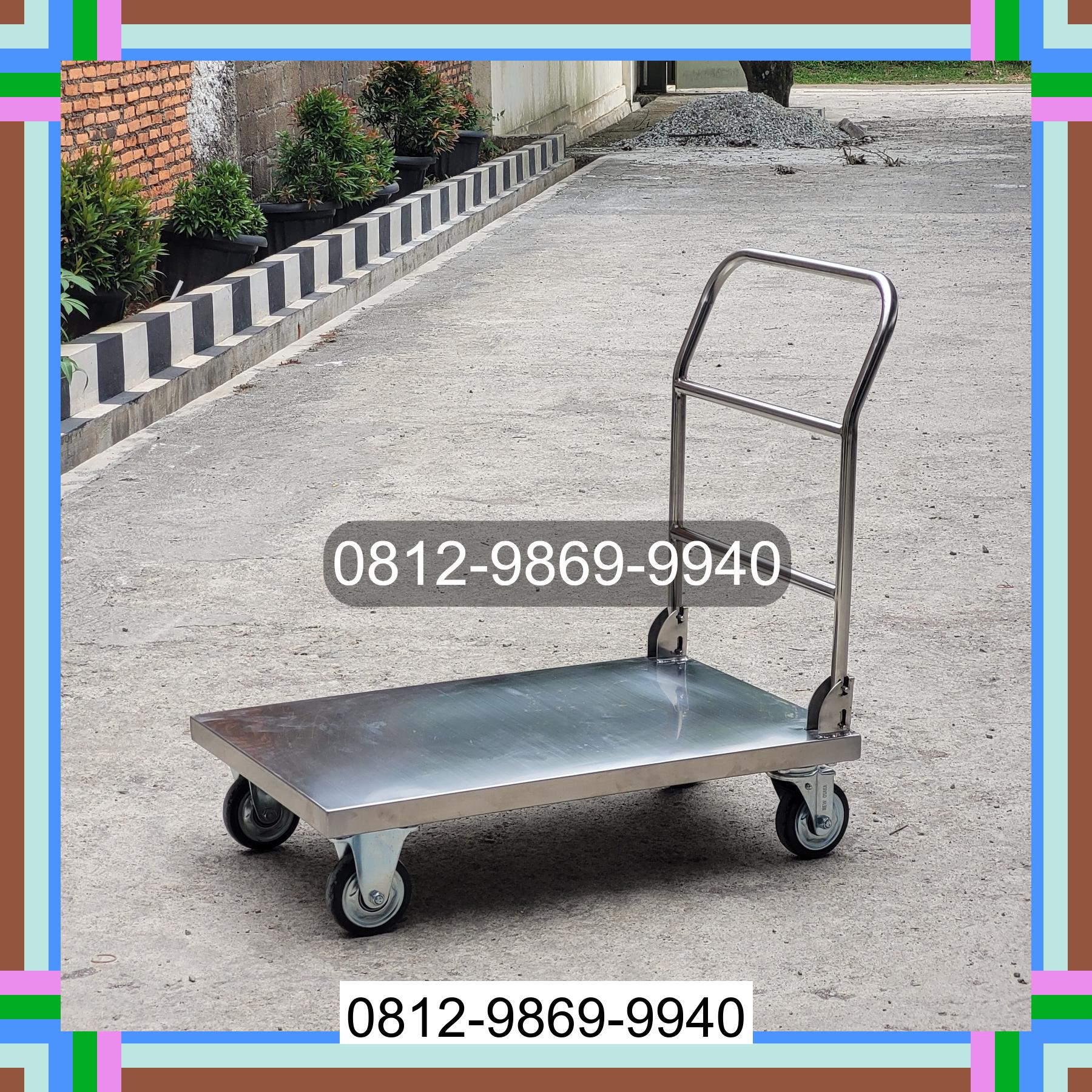 0812-9869-9940 Terlaris, Jual Handtruck Hand Truck 500 kgg & 300 kg | Troli Barang | Troli lipat | Troli angkut Tiga Binanga