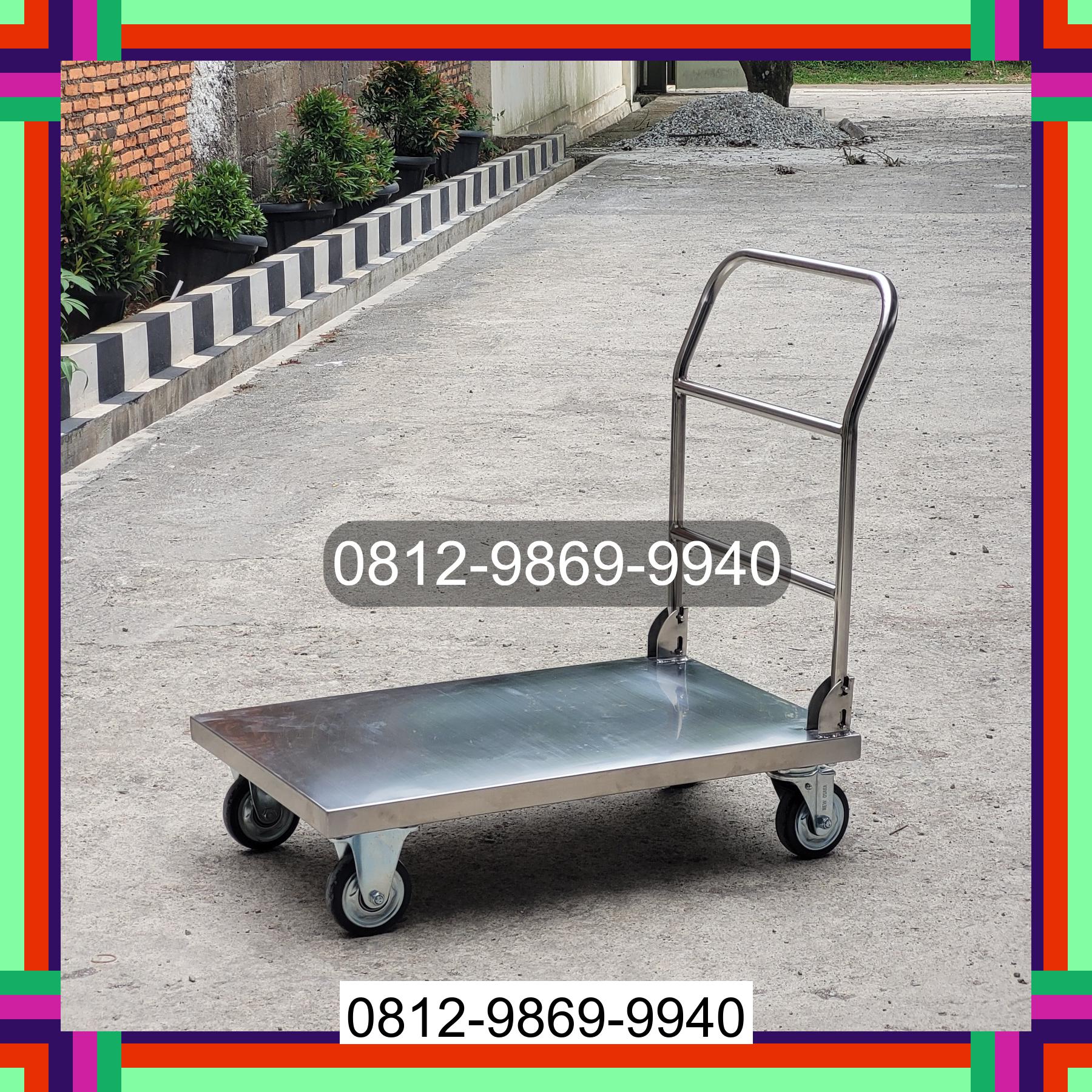 0812-9869-9940 Terlaris, Jual Handtruck Hand Truck 500 kgg & 300 kg | Troli Barang | Troli lipat | Troli angkut Tomohon Tengah