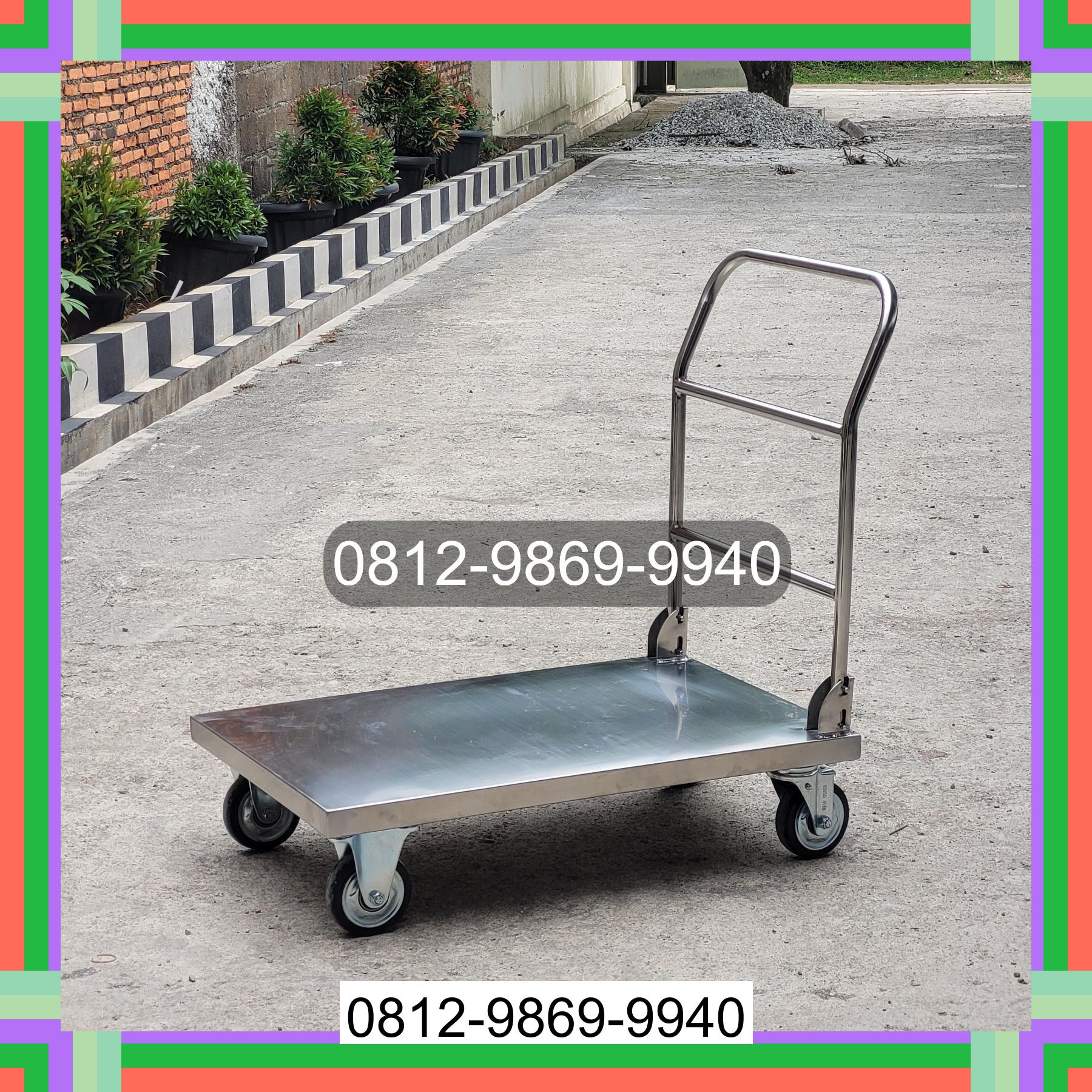 0812-9869-9940 Terlaris, Jual Handtruck Hand Truck 500 kgg & 300 kg | Troli Barang | Troli lipat | Troli angkut Toraja Utara