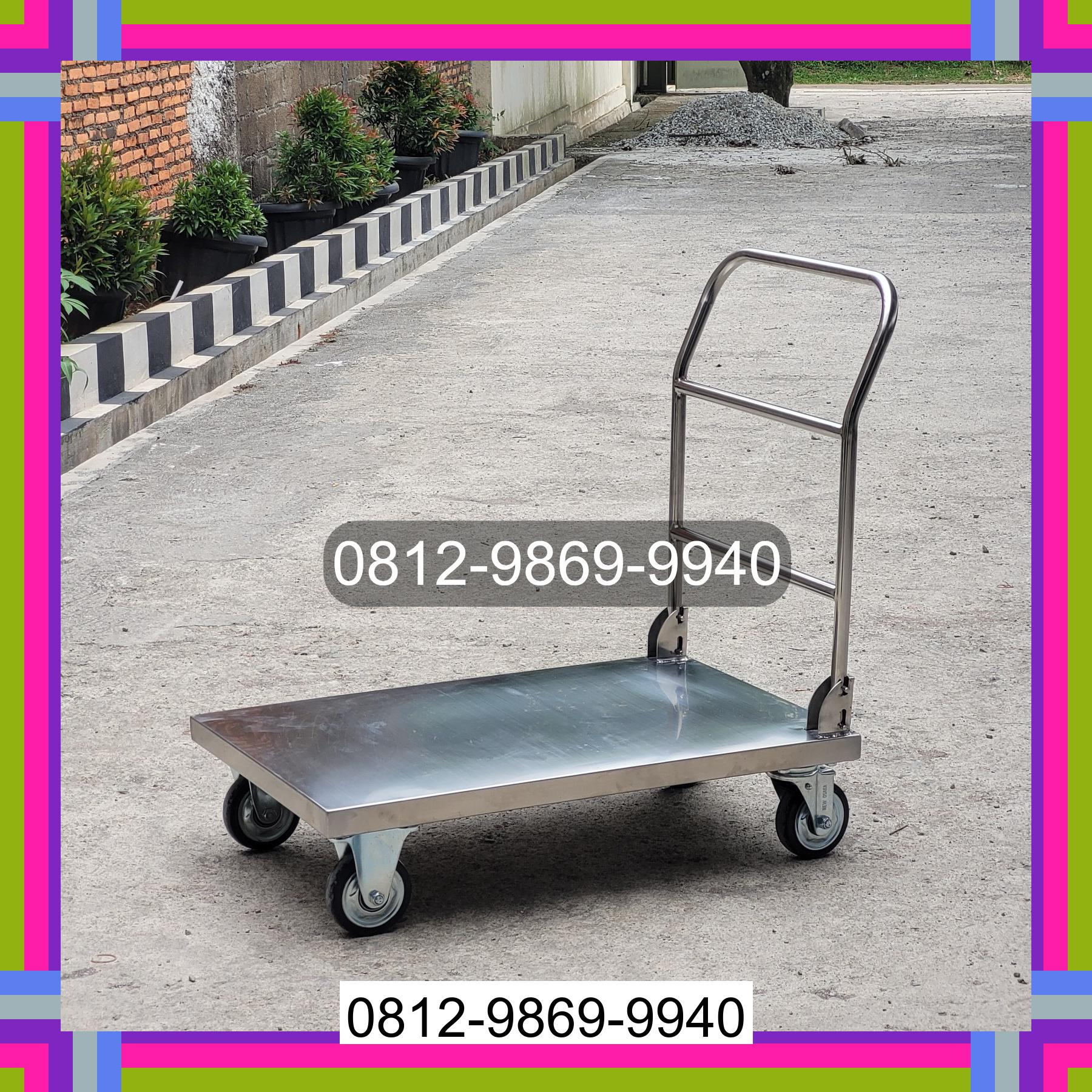 0812-9869-9940 Terlaris, Jual Handtruck Hand Truck 500 kgg & 300 kg | Trolley Barang | Trolley lipat | Trolley angkut Lombok Utara