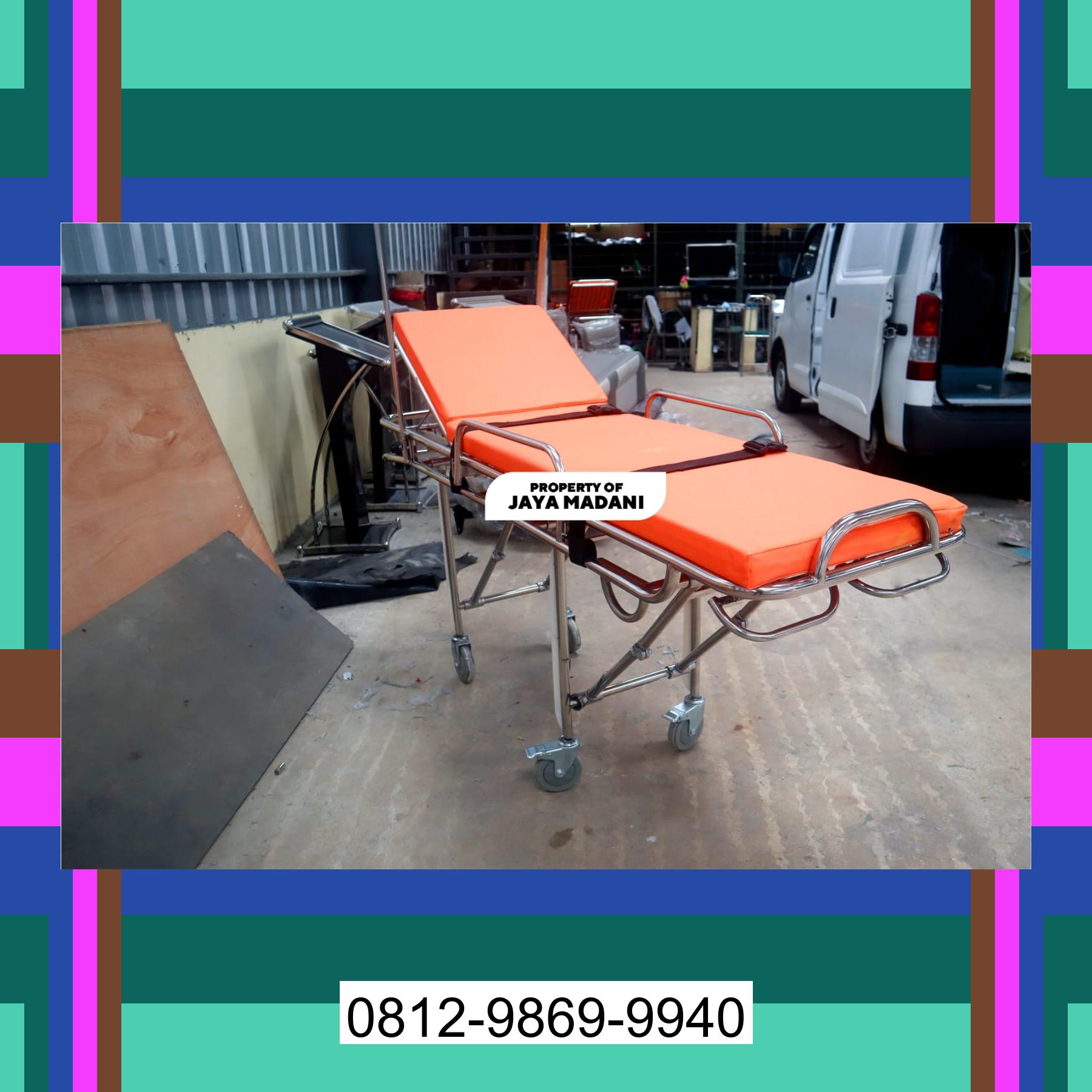 0812-9869-9940 Terlaris, Stretcher Ambulance | Strecher Brankar Ambulance Stainless Steel Pulau Laut Selatan